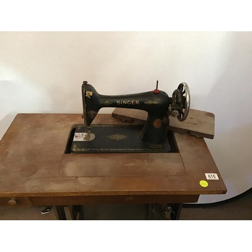 615 - SINGER SEWING MACHINE- NEEDS REPAIR