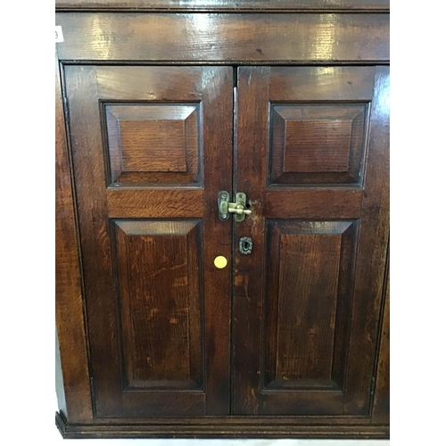 619 - EARLY OAK 2 DOOR CORNER CUPBOARD
W 36