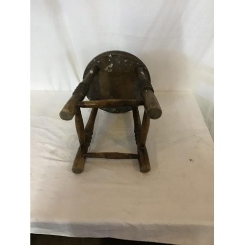 635 - VICTORIAN STOOL A/F
H 16