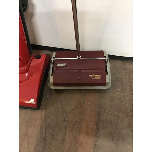 645 - UPRIGHT HOOVER AND CARPET SWEEPER