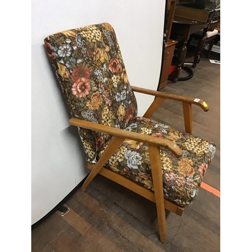 648 - VINTAGE FIRESIDE CHAIR