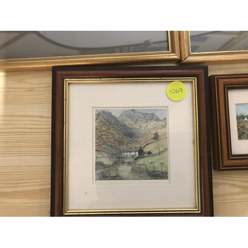 667 - QTY OF FRAMED PICTURES AND A CANVAS PICTURE