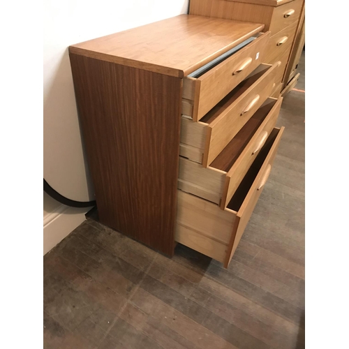 699 - 2 TEAK BEDROOM CHESTS A/F
31 X 17