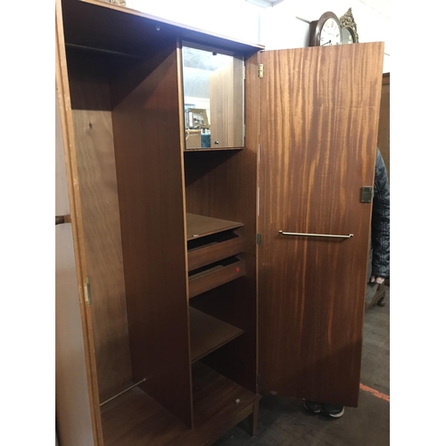 717 - VINTAGE TEAK FITTED WARDROBE
36 X 22