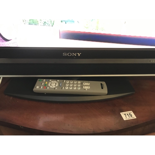 718 - SONY 32” FLAT SCREEN TV W/O