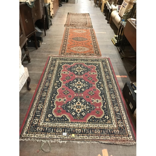 744 - 3 VINTAGE CARPETS
68 X 48