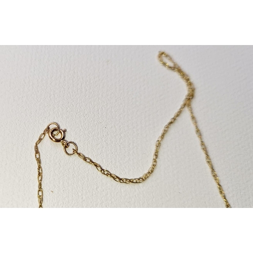 365 - SMALL 9CT GOLD LOCKET AND CHAIN 1.9 G