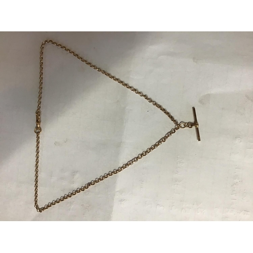 371 - 9CT GOLD T BAR NECKLACE 4.9G
L 18