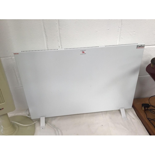16 - ELECTRIC SLIMLINE RADIATOR & ELECTRIC IGENIX OSCILATING FAN