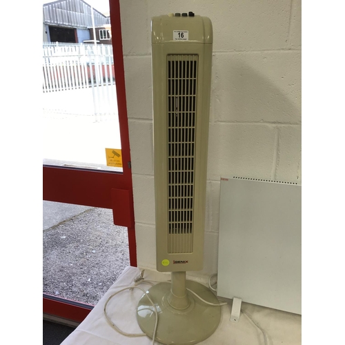 16 - ELECTRIC SLIMLINE RADIATOR & ELECTRIC IGENIX OSCILATING FAN