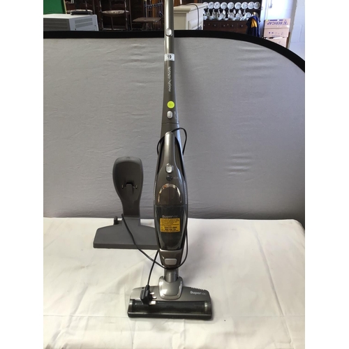 19 - MORPHY RICHARDS RECHARGEABLE SUPER VAC WITH DOCKING STATION- WORKING ORDER