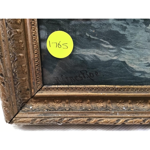 23 - VICTORIAN GILT FRAMED SEA SCENE SIGNED
R ERNEST ROE