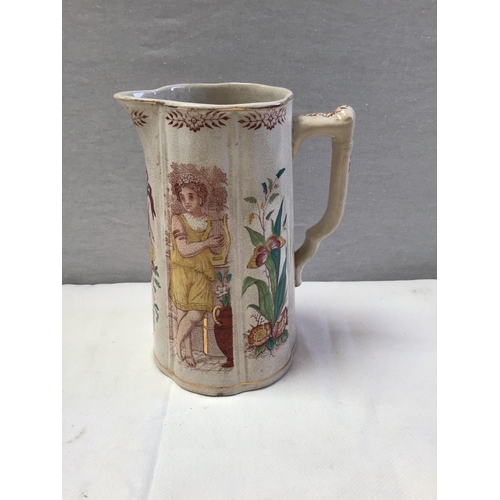 27 - 4 VICTORIAN WATER JUGS, GERMAN STEIN