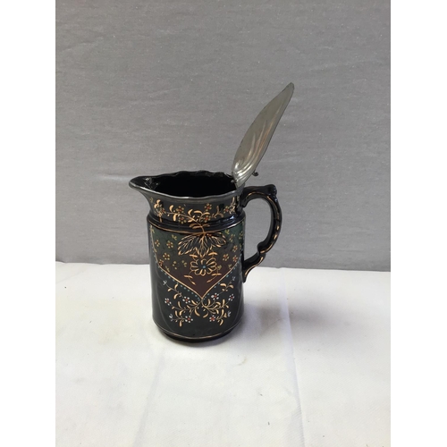 27 - 4 VICTORIAN WATER JUGS, GERMAN STEIN