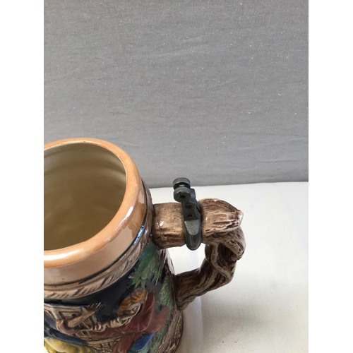 27 - 4 VICTORIAN WATER JUGS, GERMAN STEIN