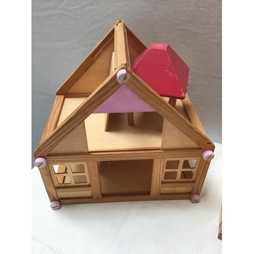 31 - 2 WOODEN DOLLS HOUSES