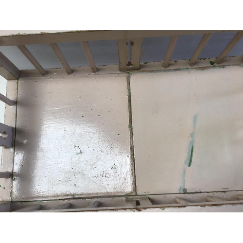 33 - PAINTED PINE CHILDS DOLLS COT