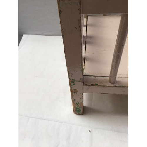 33 - PAINTED PINE CHILDS DOLLS COT