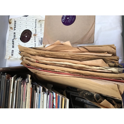 35 - QTY OF LP RECORDS & VINTAGE SINGLES