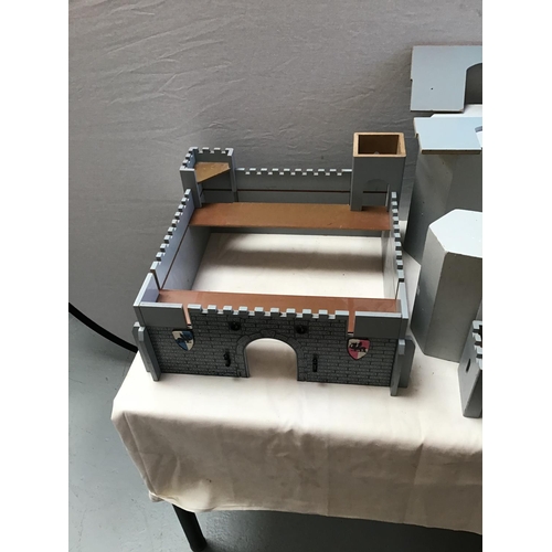 39 - 2 WOODEN MODEL FORTS