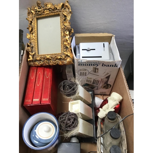 43 - 2 BOXES AND BASKET OF ODDS - CHINA ETEC