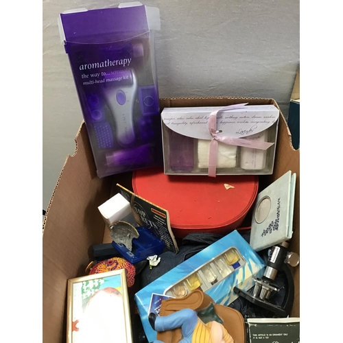 43 - 2 BOXES AND BASKET OF ODDS - CHINA ETEC