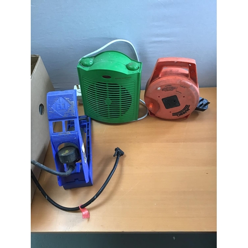 53 - 2 BOXES OF TOOLS - TO INCLUDE ROUTERS, CIRC SAW, BELT SANDER, PRESSURE WASHER ETC