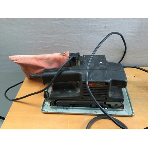 53 - 2 BOXES OF TOOLS - TO INCLUDE ROUTERS, CIRC SAW, BELT SANDER, PRESSURE WASHER ETC