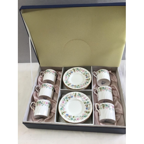 57 - QTY OF AYNSLEY ITEMS TO INCLUDE - BOXED SET OF 6 CUPS & SAUCERS ETC