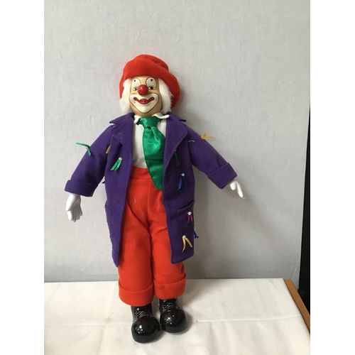 59 - BOX OF CHINA HEADED CLOWNS ETC