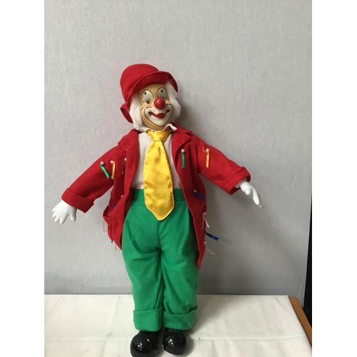 59 - BOX OF CHINA HEADED CLOWNS ETC