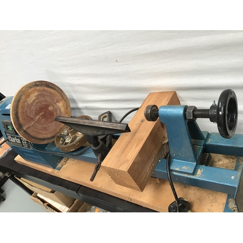 336 - CLARKE WOOD LATHE IN WORKING ORDER