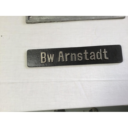 24 - 3 REPRODUCTION RAILWAY RELATED SIGNS