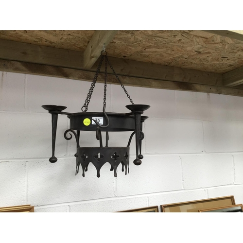 39 - HANGING METAL CANDLE HOLDER