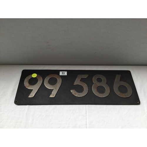 53 - REPRODUCTION RAILWAY PLAQUE - 23