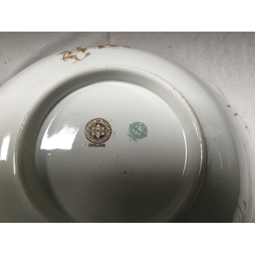 57 - VICTORIAN STAFFORDSHIRE JUG & BOWL