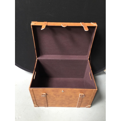 189 - SET OF 3 REPRODUCTION LEATHER CASES