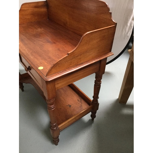 194 - VICTORIAN MAHOGANY 2 DRAWER WASHSTAND WITH GALLERY TOP
36