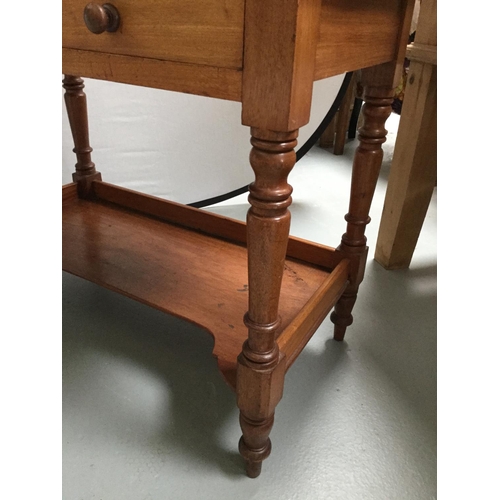 194 - VICTORIAN MAHOGANY 2 DRAWER WASHSTAND WITH GALLERY TOP
36