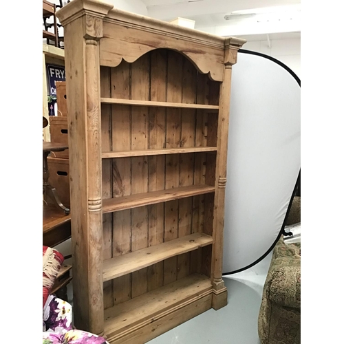 212 - RUSTIC PINE OPEN BOOKCASE
46