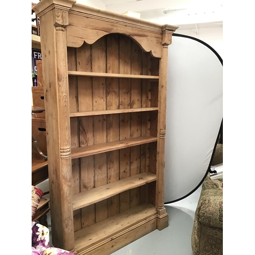 212 - RUSTIC PINE OPEN BOOKCASE
46