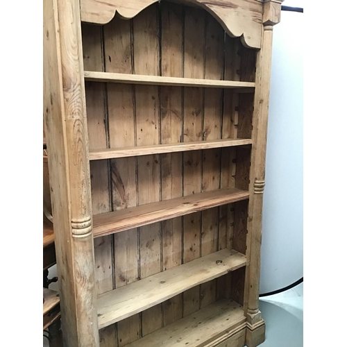 212 - RUSTIC PINE OPEN BOOKCASE
46