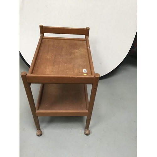 215 - RETRO TEAK TEA TROLLEY A/F
29
