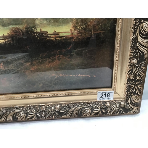 218 - MODERN GILT FRAMED PICTURE
44