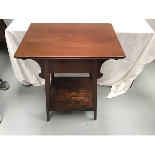 225 - ARTS & CRAFTS MAHOGANY SEWING TABLE WITH DRAWER
25