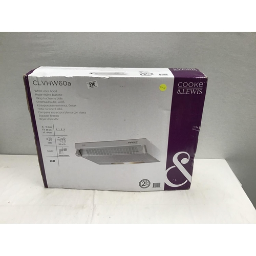 226 - COOKE & LEWIS NEW COOKER HOOD