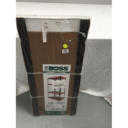 228 - NEW IN BOX 4 TIER WORKSHOP SHELVES