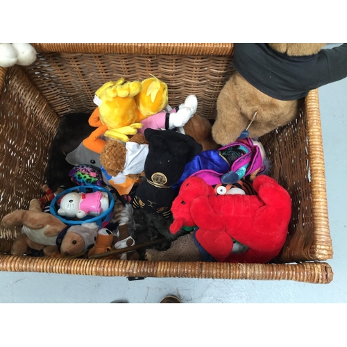 234 - LARGE WICKER BASKET FULL OF TOYS
28
