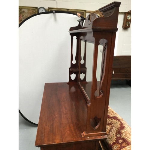 238 - MAHOGANY ART NOUVEAU MIRROR BACK SIDEBOARD
73