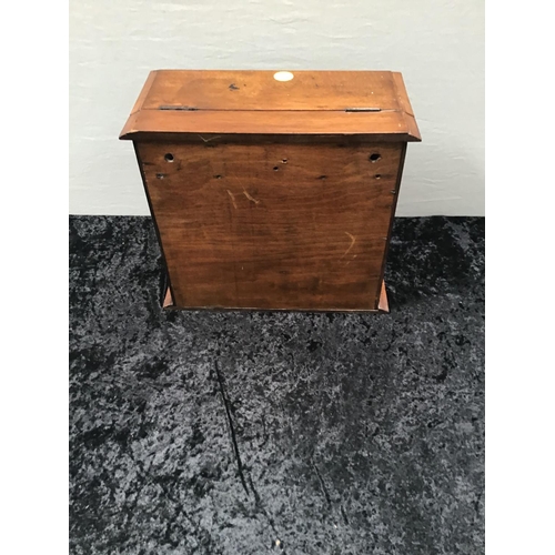 63 - EDWARDIAN OAK SMOKERS CABINET